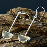 Aurora Yellow Solitaire Dangle Earrings for Glam Looks